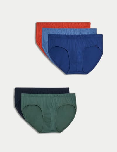 5pk Pure Cotton Cool & Fresh™ Jersey Boxers, M&S Collection