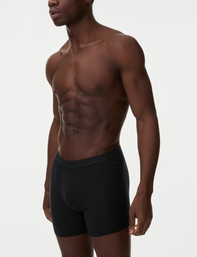 Sports briefs with fly-front black - Long Life Cotton