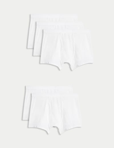 5pk Pure Cotton Cool & Fresh™ Jersey Boxers, M&S Collection