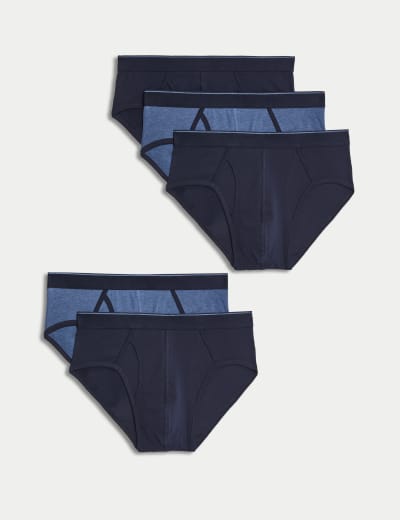 5pk Pure Cotton Cool & Fresh™ Jersey Boxers, M&S Collection