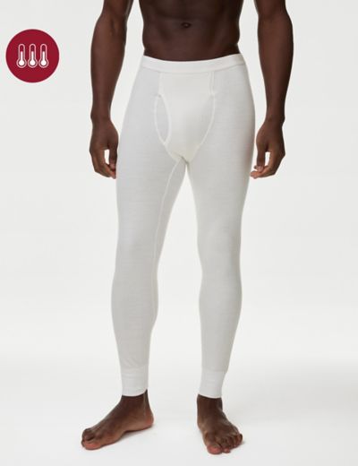 TESCO THERMAL LONG JOHNS WHITE SIZE XL OR WAIST 102-107cm OR 40-42” £4.00 -  PicClick UK