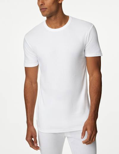 Buy White Maximum Warmth Thermal Short Sleeve T-Shirt M