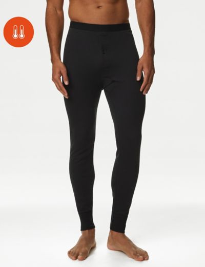 Marks and Spencer Men's 2 Pack Heatgen Lightweight Thermal Pants, Denim,  Large at  Men's Clothing store