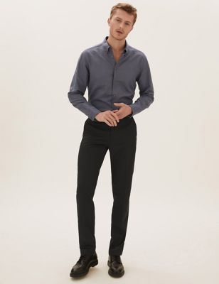 Big & Tall Black Regular Fit Trousers