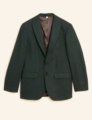 Tailored Fit Wool Rich Donegal Jacket