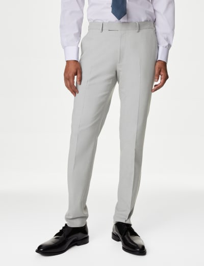 Mens skinny fit smart trousers cheap