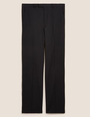 Black Tailored Fit Trousers with Stretch