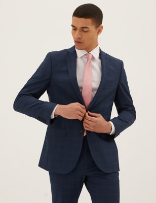 Slim Fit Checked Jacket