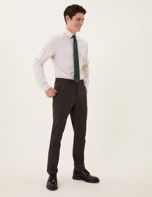 Slim Fit Check Trousers