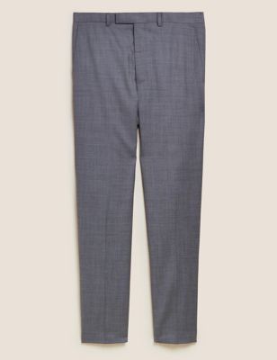 Slim Fit Pure Wool Trousers