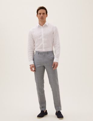 Tailored Fit Wool Rich Trousers