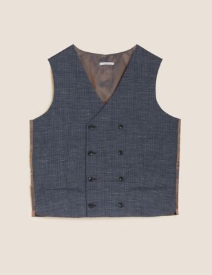Wool Rich Double Breasted Waistcoat