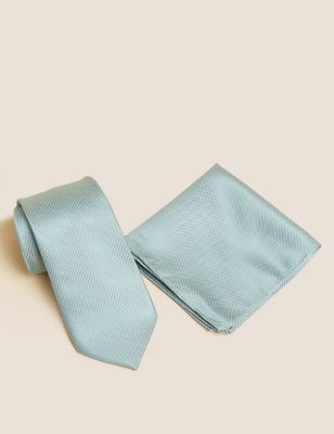 Woven Tie & Pocket Square Set