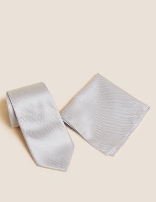 Woven Tie & Pocket Square Set