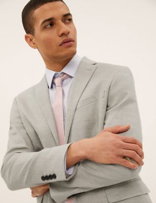 Big & Tall Tailored Fit Linen Rich Jacket