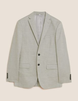 Big & Tall Tailored Fit Linen Rich Jacket