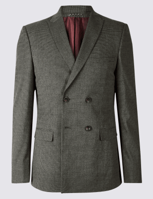 Пиджак Slim Fit  текстурированный, серый