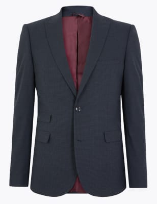 Узкий мужской пиджак в  клетку