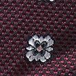 Luxury Silk Foulard Tie - burgundy