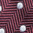 Textured Polka Dot Pure Silk Tie - burgundymix