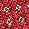 Woven Polka Dot Pure Silk Tie - red