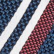 Striped Pure Silk Tie - navymix