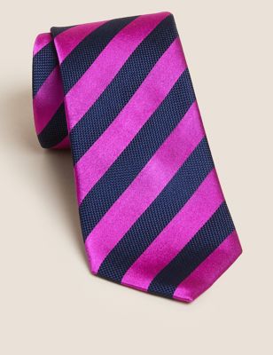 Pure Silk Striped Tie
