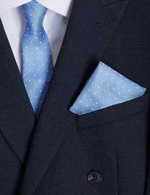Woven Pure Silk Tie & Pocket Square Set