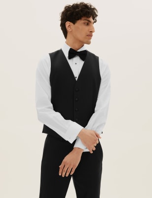 marks and spencer black waistcoat