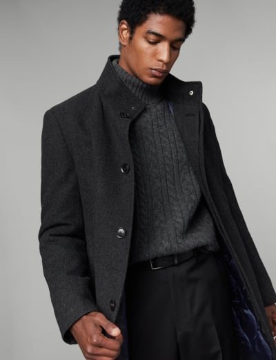 Mens sale twill overcoat