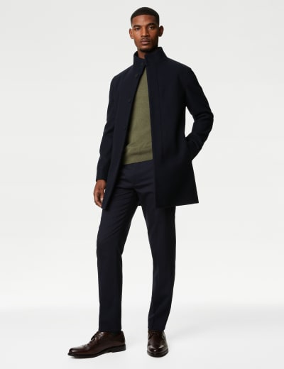 Wool Rich Overcoat with Cashmere M S SARTORIAL M S