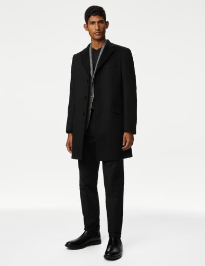 Wool Rich Overcoat with Cashmere M S SARTORIAL M S
