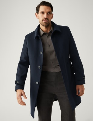 m&s mens peacoat