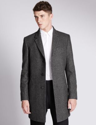 Italian Fabric Wool Rich Coat | M&S