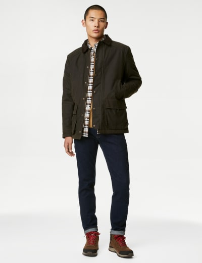 Marks and spencer mens leather jackets hot sale