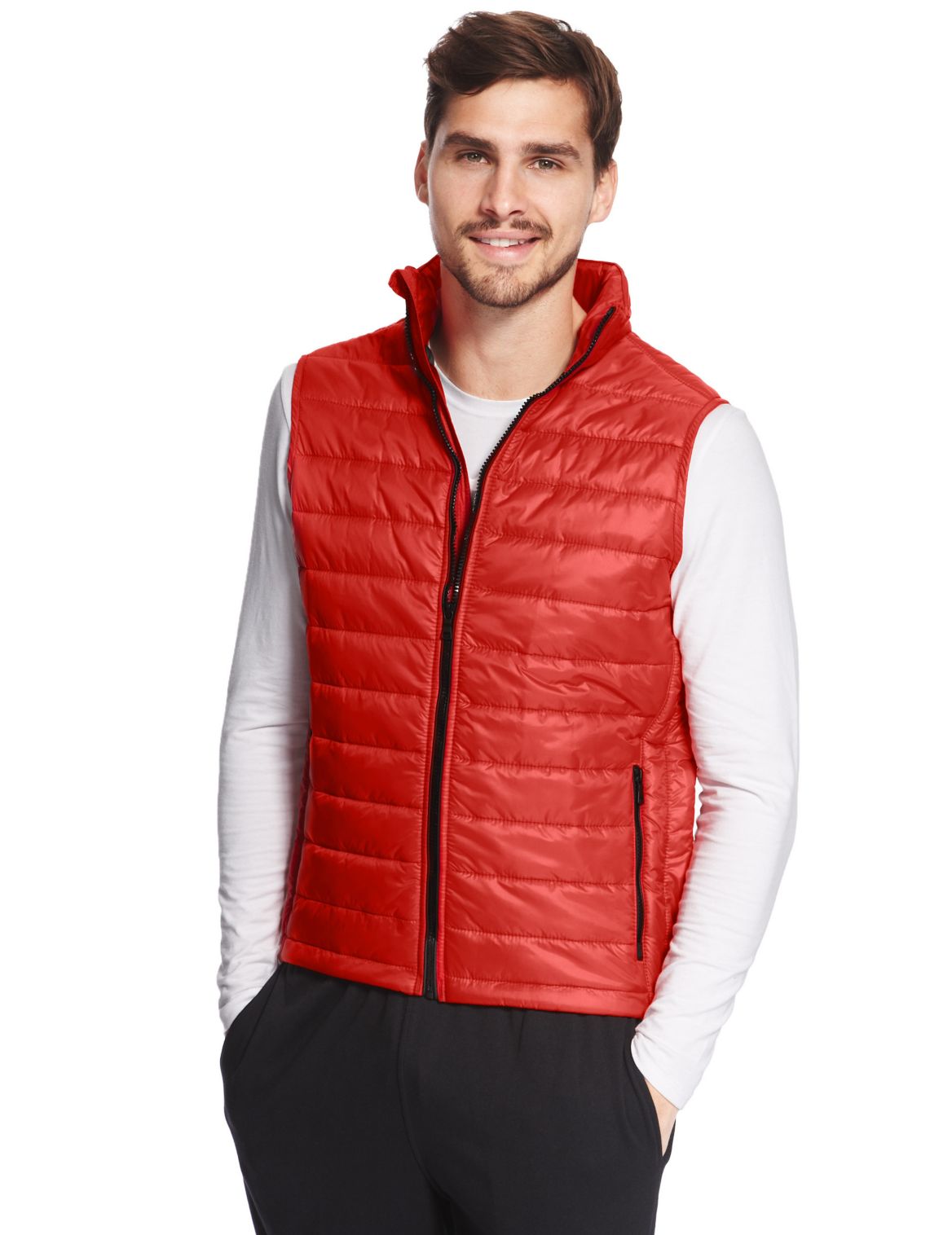 Water Resistant Gilet With Stormwearâ ¢ & Thinsulateâ ¢ Red | Skigen