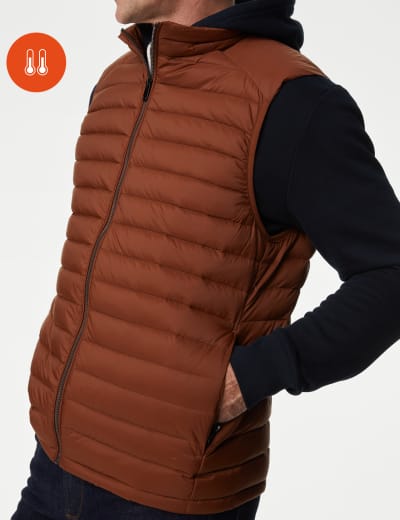 Feather down gilet store