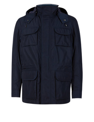 Fully Waterproof Jacket with Detachable Hood | M&S