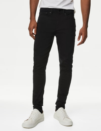 Mens skinny navy jeans sales