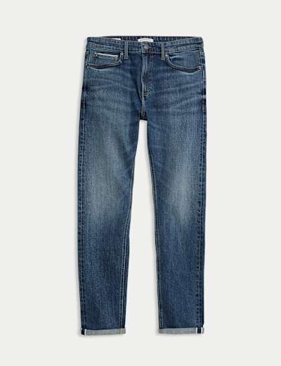 Marks and spencer black online jeans mens