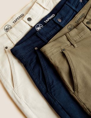Ex m&s MEN'S Jeans regular leg Doux Pantalon Pantalon coupe droite MARKS SPENCER UK 