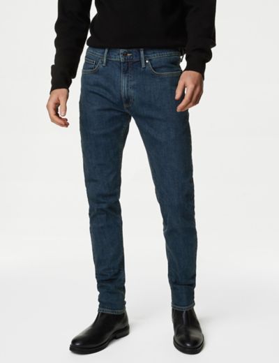 Buy Slim Fit Stretch Jeans | M&S Collection | M&S