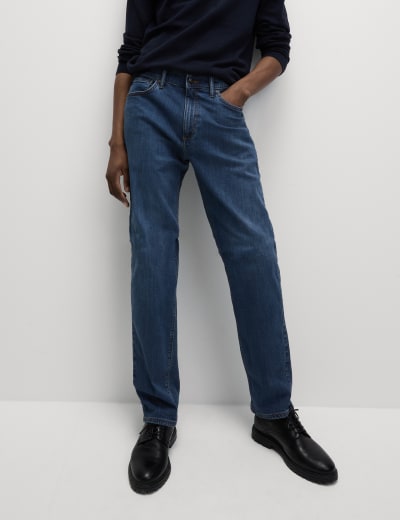 Buy Gap Indigo Blue Slim Taper GapFlex Jeans with Washwell from the Next UK  online shop