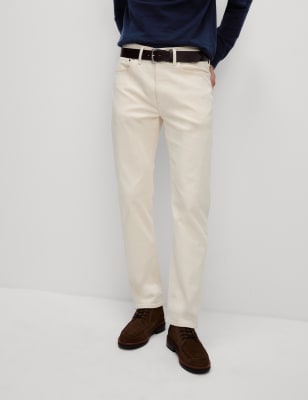 marks and spencer beige jeans