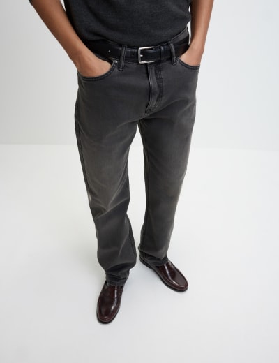 MEN REGULAR FIT STRAIGHT JEANS [M20834]