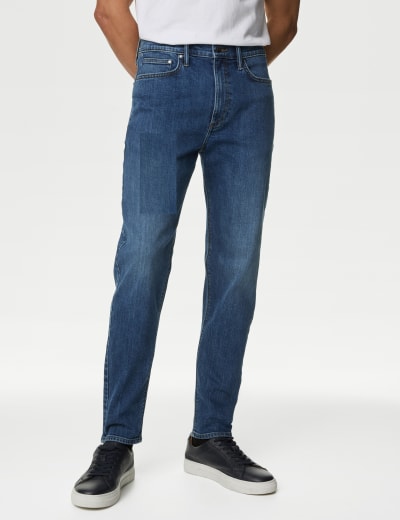 M&s mens tapered jeans online