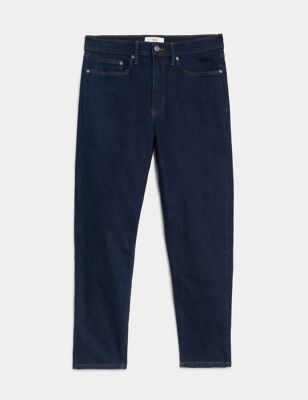 Tapered Fit Cotton Rich Stretch Jeans