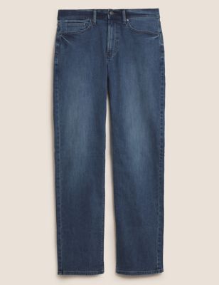 Organic Cotton Straight Fit Stretch Jeans