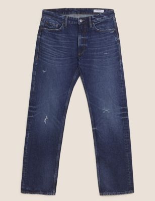 Straight Fit Authentic Jeans with Hemp