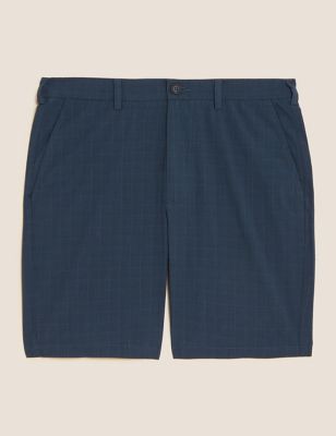 Pure Cotton Checked Chino Shorts